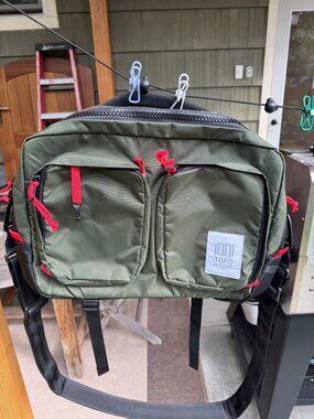 Topo Designs Global Briefcase- 2025- Olive/Black - NWOT